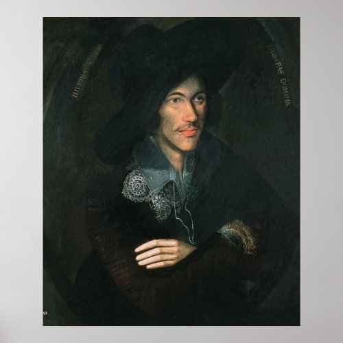 Portrait of John Donne c1595 Poster