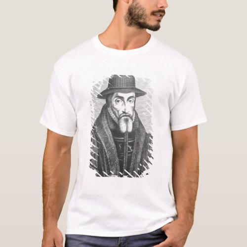 Portrait of John Foxe  English martyrologist T_Shirt