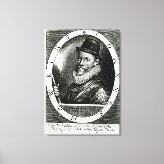 Portrait of John Hawkins Canvas Print (Front)