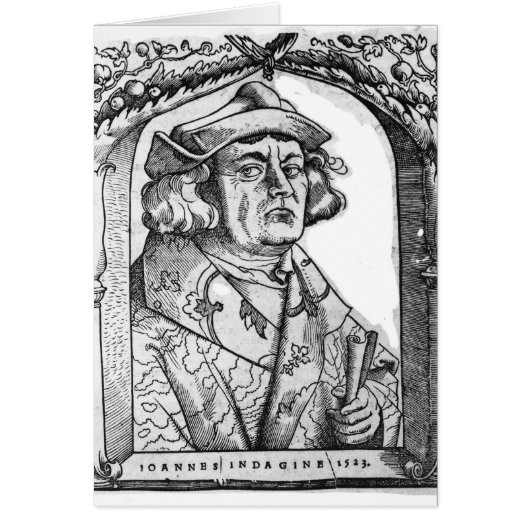 Portrait of John of Indagine Cards (Front)