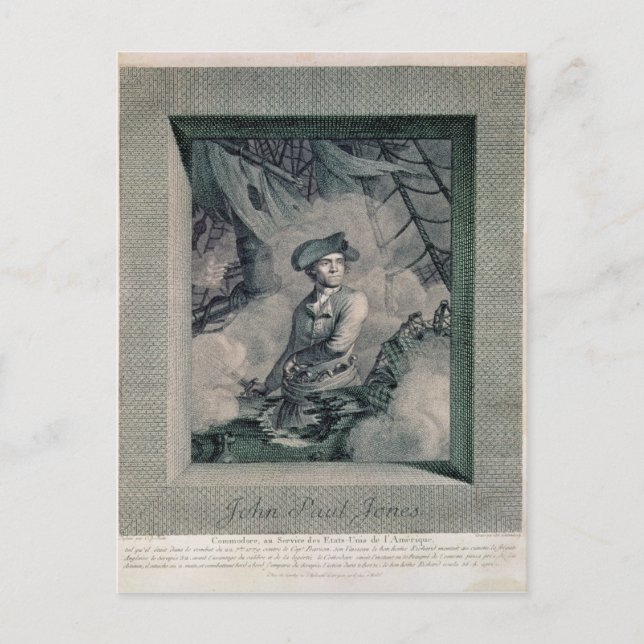 Portrait of John Paul Jones Postcard (Front)