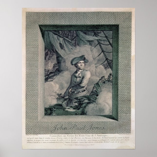 Portrait of John Paul Jones Poster (Front)