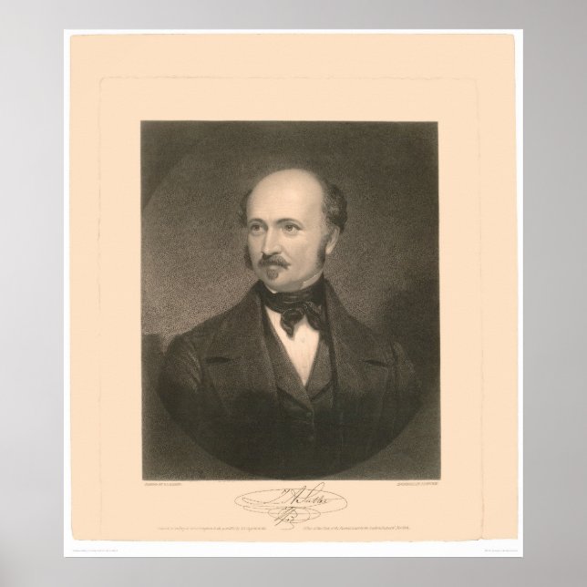 Portrait of John Sutter (1679A) - Restored Poster (Front)