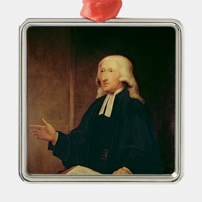 Portrait of John Wesley  1788 Metal Ornament (Front)