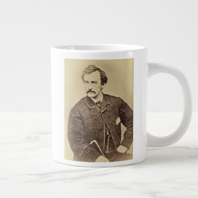 Portrait of John Wilkes Booth | 1861-65 Giant Coffee Mug (Right)