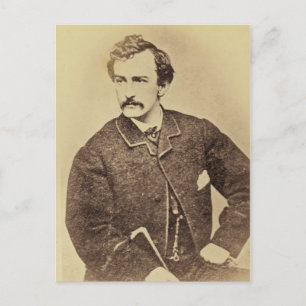Portrait of John Wilkes Booth 1861-65 Postcard