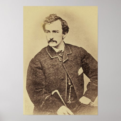 Portrait of John Wilkes Booth  1861_65 Poster