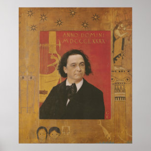 Portrait of Josef Pembaur — Gustav Klimt (1890) Poster