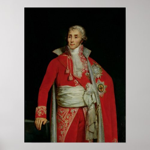 Portrait of Joseph Fouche  Duke of Otranto Poster
