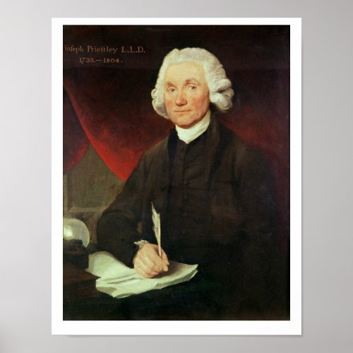 Portrait of Joseph Priestley 1733_1804 Poster
