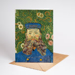 Portrait of Joseph Roulin | Vincent Van Gogh Card<br><div class="desc">Portrait of Joseph Roulin (1889) by Dutch post-impressionist artist Vincent Van Gogh. Original painting is an oil on canvas. The portrait is one of several Van Gogh painted of his close friend, a postal employee in the southern French town of Arles. This close up of Roulin in uniform is set...</div>