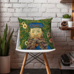 Portrait of Joseph Roulin | Vincent van Gogh Throw Pillow<br><div class="desc">Vincent van Gogh’s series of portraits of Joseph Roulin, the postman in Arles, is a heartfelt tribute to his close friend and confidant. Painted between 1888 and 1889, the works showcase Van Gogh’s Post-Impressionist style, featuring bold colors, dynamic brushstrokes, and expressive character. Each portrait reflects Van Gogh’s admiration for Roulin,...</div>