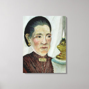 Portrait of Josephine, the artist's second wife, c Canvas Print