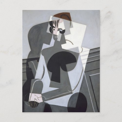 Portrait of Josette Juan Gris Cubism Postcard