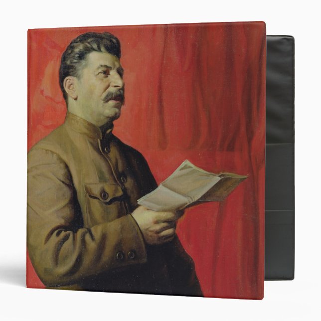 Portrait of Josif Stalin, 1933 3 Ring Binder (Front/Inside)