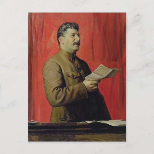 Portrait of Josif Stalin 1933 Postcard