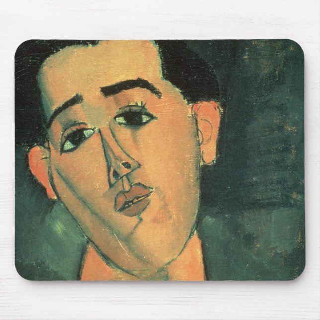 Portrait of Juan Gris (1887-1927) 1915 (oil on can Mouse Pad (Front)
