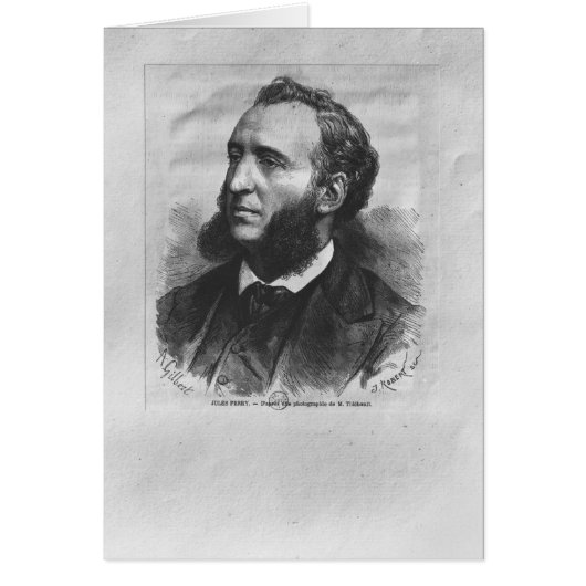 Portrait of Jules Ferry Cards (Front)