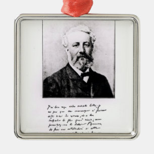 Portrait of Jules Verne Metal Ornament