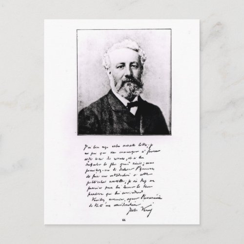 Portrait of Jules Verne Postcard