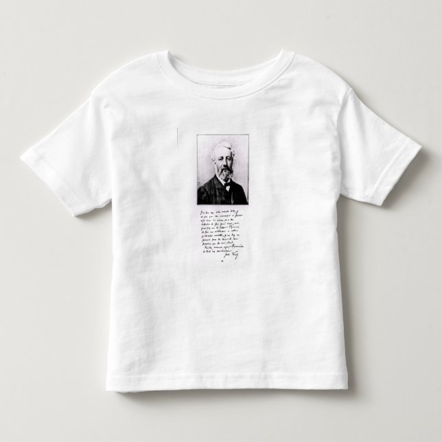 Portrait of Jules Verne Toddler T-shirt (Front)