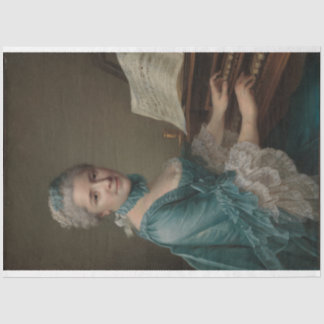 Portrait of Justine Favart Decoupage Paper