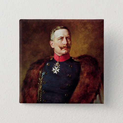 Portrait of Kaiser Wilhelm II Button