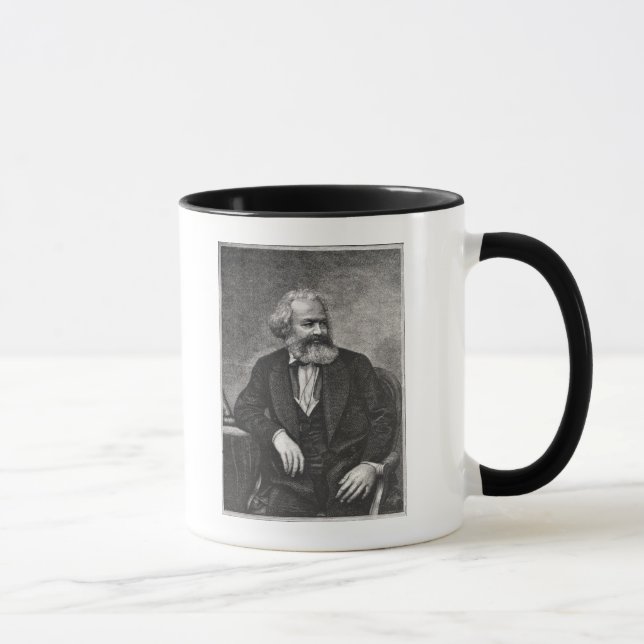 Portrait of Karl Marx  1857 Mug (Right)