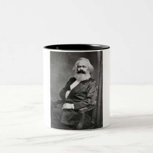 Portrait of Karl Marx Founder of Marxism Two_Tone Coffee Mug