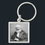 Portrait of Karl Marx Keychain<br><div class="desc">English Photographer's Portrait of Karl Marx (1818-1893) located at a Private Collection. The Portrait of Karl Marx (1818-1893) was created around the 19th century.</div>