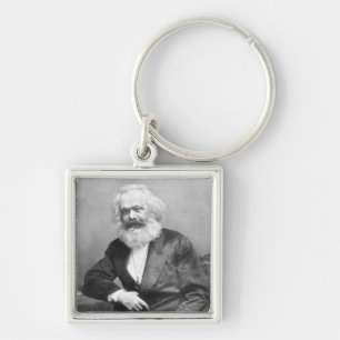 Portrait of Karl Marx Keychain