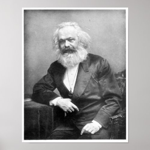 Portrait of Karl Marx Poster