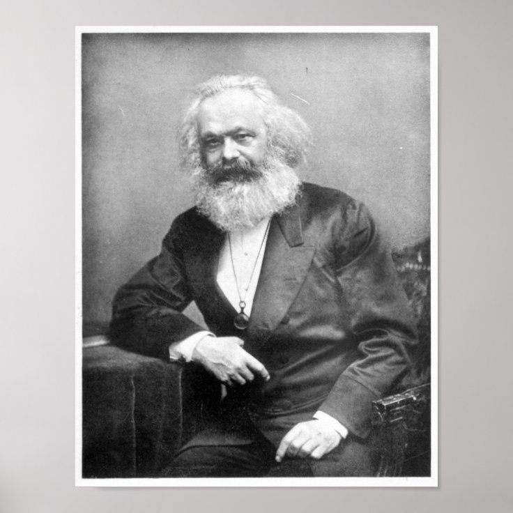 Portrait Of Karl Marx Poster Zazzle portrait-of-karl-marx-poster-zazzle