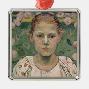 Portrait of Kathe von Bach In the Garden Metal Ornament