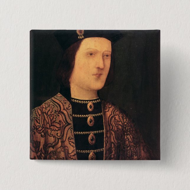 Portrait of King Edward IV of England Button (Front)