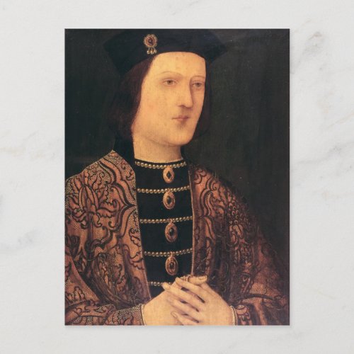 Portrait of King Edward IV of England Postcard