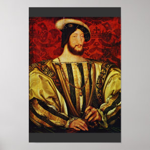 Portrait Of King Francis I Of France, By Clouet J Poster
