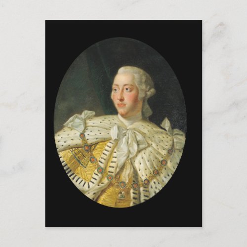 Portrait of King George III  after 1760 Postcard