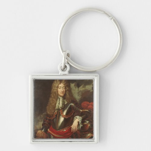 Portrait of King James II c1690 Keychain