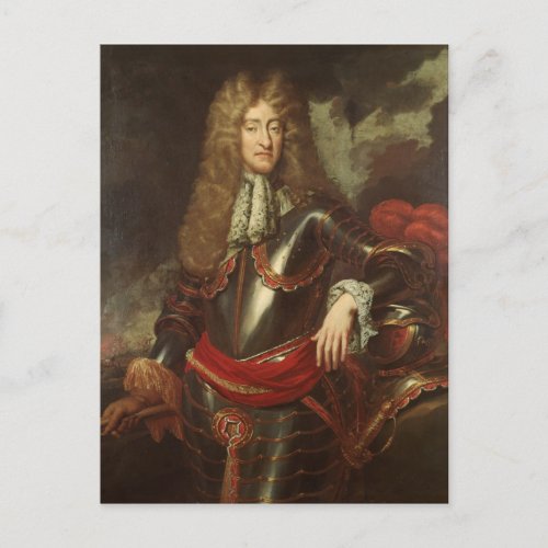 Portrait of King James II c1690 Postcard