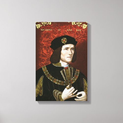 Portrait of King Richard III Canvas Print