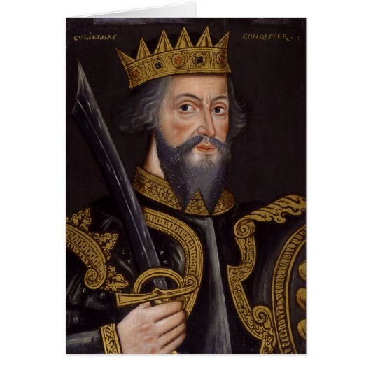 Portrait of King William I The Conqueror Cards (Front)