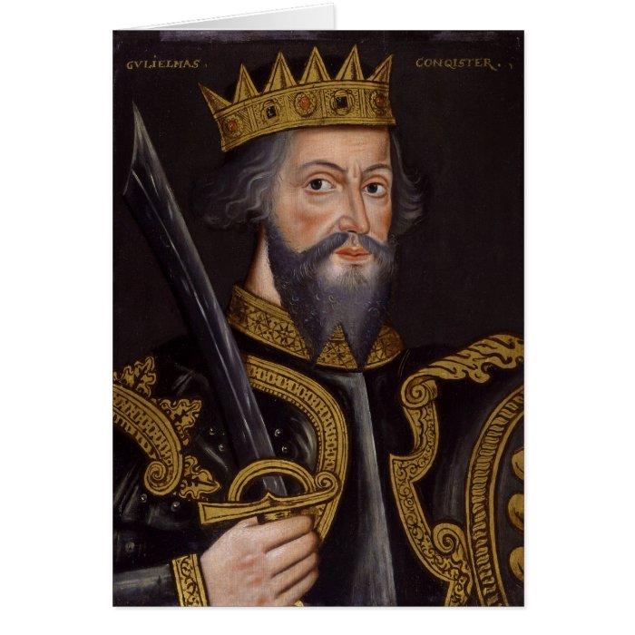 Portrait of King William I The Conqueror Cards