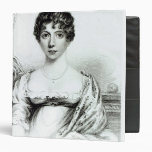 Portrait of Lady Caroline Lamb 3 Ring Binder