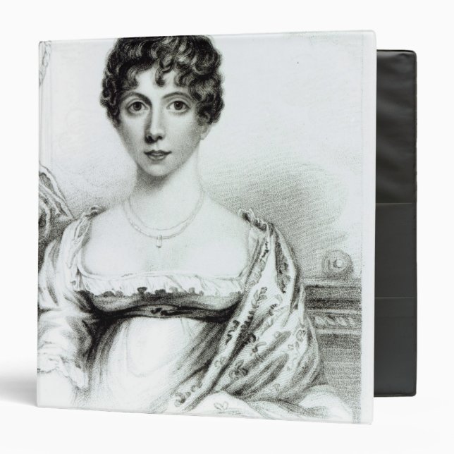 Portrait of Lady Caroline Lamb 3 Ring Binder (Front/Inside)