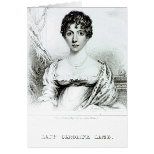 Portrait of Lady Caroline Lamb Cards (Front)
