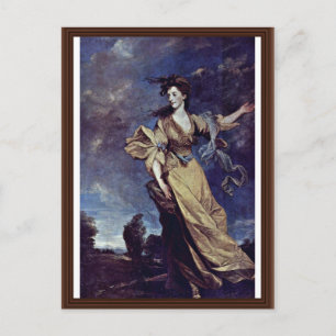Portrait Of Lady Jane Halliday By Sir Joshua Reyno Postcard