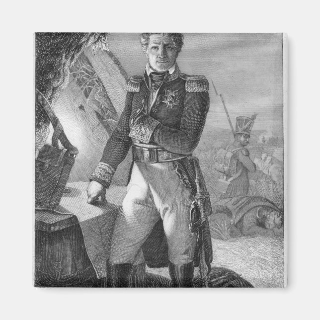 Portrait of Laurent de Gouvion Saint-Cyr Magnet (Front)