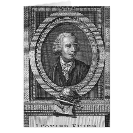 Portrait of Leonard Euler Cards (Front)