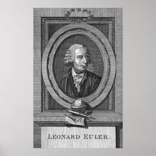 Portrait of Leonard Euler Poster